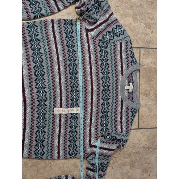 Sonoma Men XL Sweater Fair Isle Christmas Pullover Nordic Wool Blend Knit Preppy - Picture 7 of 8